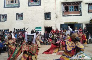 Mask dance in Tiji Festival